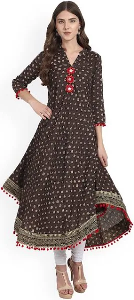 Amayra Women's Regular Fit Anarkali Kurti